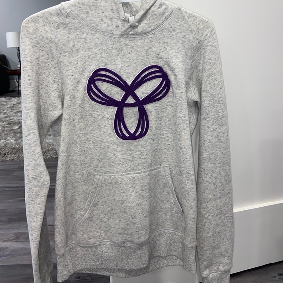 Grey TNA sweater with PURPLE symbol - Picture 1 of 4